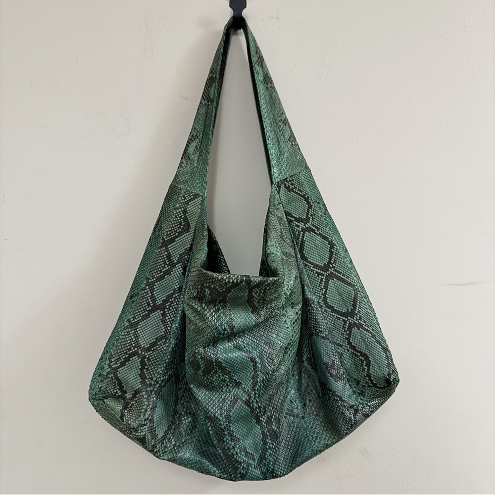 Pellessimo Paris Exotic Green Python Snakeskin Sh… - image 1